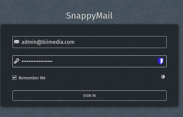 Animacja logowania do Webmail